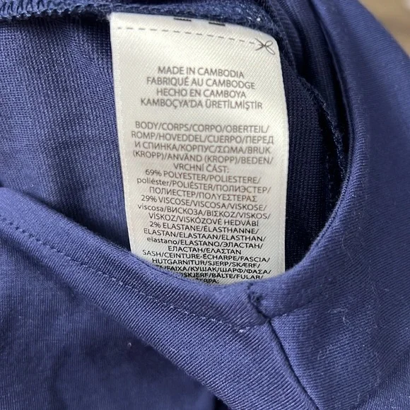 NWT Polo Ralph Lauren Ruffle Sleeve Navy Dress 4/4T - Picture 7 of 7